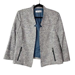 Kasper Tweed Blazer Jacket Open Texture New Size 12